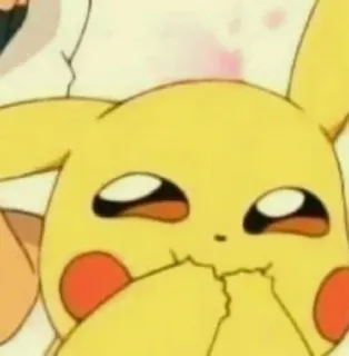 ☺️ 03148e76 Pikachu Pokemon 피카츄, 포켓몬, 귀여운, 만화, 애니메이션, 노란색 telegram sticker