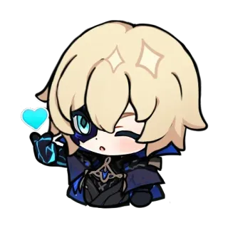 💙 1cc16653 애니메이션, 치비, 귀여운, 스티커, 캐릭터 telegram sticker