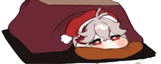 🌟 b6e1e20c Kaedehara Kazuha Genshin Impact 애니메이션, 원신, 카즈하, 크리스마스, SD캐릭터, 귀여운 telegram sticker