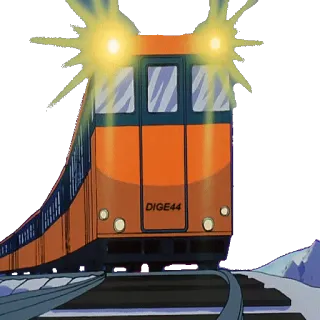 🚊 4a2101fe DIGE44 tàu hỏa, phim hoạt hình, xe, đầu máy, giao thông telegram sticker