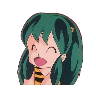 👶 d879427e Lum Urusei Yatsura Anime, Hoạt hình, Lum, Urusei Yatsura, Dễ thương, Cô gái telegram sticker