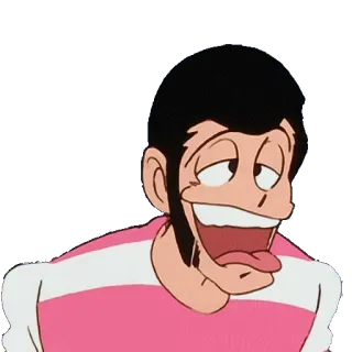 😚 129139f7 Arsène Lupin III Lupin the 3rd Anime, Dessin animé, Lupin, Drôle, Idiot, Expression telegram sticker