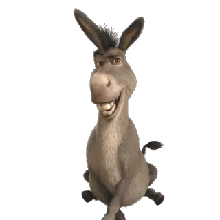 😀 0f06ab69 Donkey Shrek осел, Шрек, Dreamworks, фильм, смешной, мультфильм whatsapp sticker