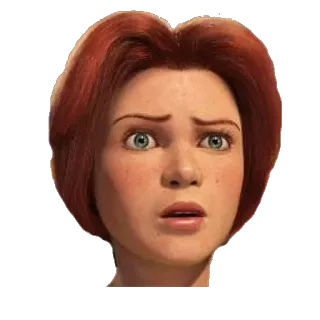 😶 17f88b65 Princess Fiona Shrek принцесса, фиона, мультфильм, фильм, персонаж whatsapp sticker