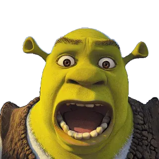 😱 4b06da14 Shrek огр, зеленый, мультфильм, фильм, комедия, dreamworks whatsapp sticker