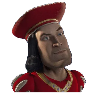😎 4c17907f Lord Farquaad Shrek мультфильм, злодей, король, анимированный whatsapp sticker