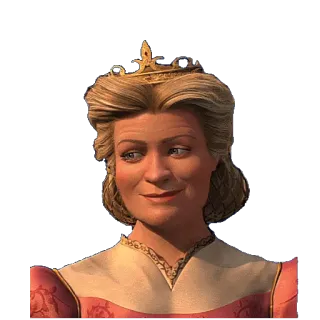 🙃 a240bf55 Queen Lillian Shrek королева, Шрек, принцесса, сказка, мультфильм whatsapp sticker