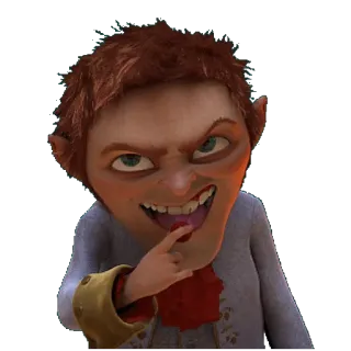 🍒 a9aaa708 Rumpelstiltskin Shrek злодей, злой, персонаж, мультфильм, фильм, Шрек whatsapp sticker