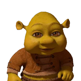 👪 c5116c08 Shrek огр, мультфильм, Dreamworks, анимация, смешной whatsapp sticker