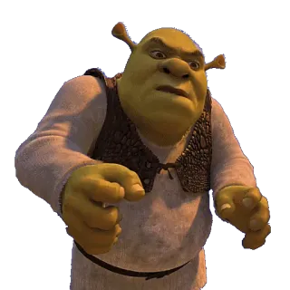 😲 fdc83a50 Shrek огр, мультфильм, фильм, Dreamworks, смешной whatsapp sticker