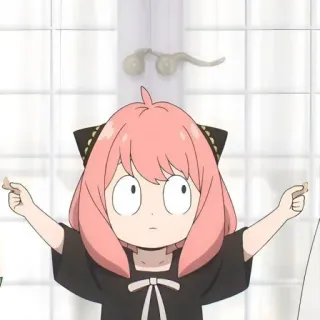 🥜 00b970e6 Anya Forger Spy x Family Аня, Spy x Family, Аниме, Мультфильм, Милый whatsapp sticker