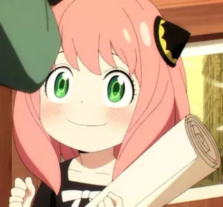 ❤ 0c1e6bd7 Anya Forger Spy x Family Аниме, Spy x Family, Аня Форджер, Милый, Ребенок, Мультфильм whatsapp sticker