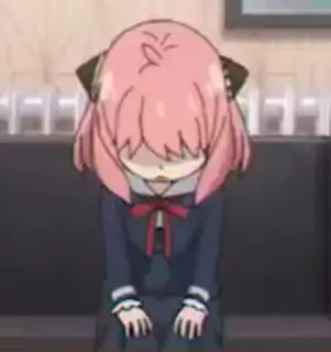 🥜 336c1b0e Anya Forger Spy x Family Аниме, Семья шпиона, Аня Форджер, Мультфильм, Милый, Смешной whatsapp sticker