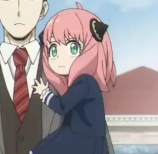 🥜 491494f7 Anya Forger Spy x Family аниме, spy x family, аня форджер, милый, мультфильм, фанарт whatsapp sticker