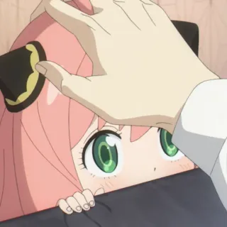 🥜 5ca8b277 Anya Forger Spy x Family Аниме, Spy x Family, Аня, Аня Форджер, милый, розовые волосы, ушки whatsapp sticker