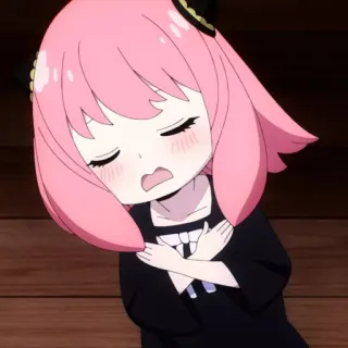 🥜 68a7dccf Anya Forger Spy x Family Аниме, Spy x Family, Аня Форджер, Мультфильм, Милый, Девочка whatsapp sticker