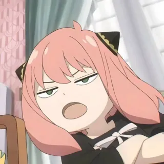 🥜 761b31da Anya Forger Spy x Family Аня, Spy x Family, Аниме, Мультфильм, Смешно, Милый whatsapp sticker