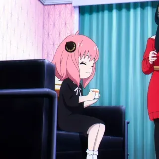 🥜 a6d3eea2 Anya Forger Spy x Family Аниме, Девушка, Мило, Семья шпиона, Аня, Форджер whatsapp sticker