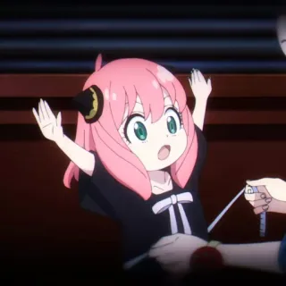 🥜 a9344e6e Anya Spy x Family Аниме, Spy x Family, Аня, Милый, Фанатское творчество, Стикер whatsapp sticker