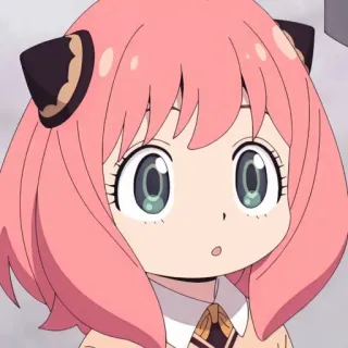 🥜 ab73cae5 Anya Spy x Family Аня Форджер, Spy x Family, аниме, милый, мультфильм, фанарт whatsapp sticker