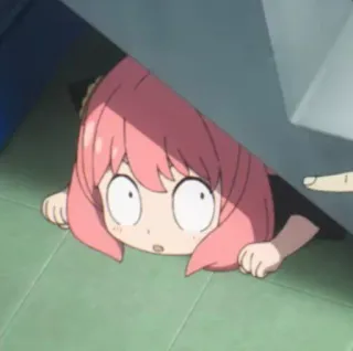 🤔 ae411cd9 Anya Forger Spy x Family Аня, Spy x Family, Аниме, Мультфильм, Персонаж whatsapp sticker