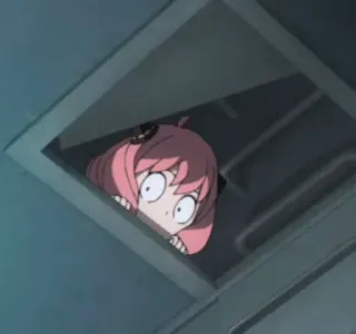 🤔 b89ca24f Anya Forger Spy x Family Аниме, Милый, Мультфильм, Шпион, Семья, Манга whatsapp sticker