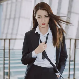 ☠ 37392f5f mujer, traje, empresaria, retrato, profesional telegram sticker