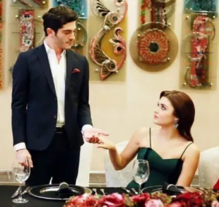 😇 68188f4b 情侣, 晚餐, 正式, 男人, 女人 telegram sticker