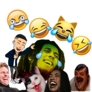😂 10266c0b Bob Marley смех, эмодзи, мем, юмор, смешной telegram sticker