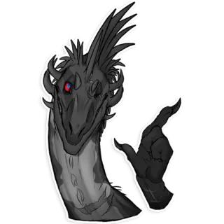 🙌 3a6591f6 dragón, monstruo, criatura, fantasía, animal, reptil telegram sticker