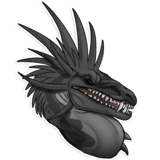 🤢 4e200b4e dragón, monstruo, fantasía, criatura, mítico telegram sticker