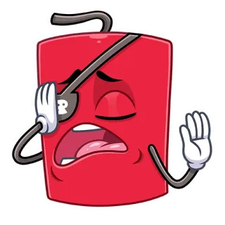 🙅‍♂️ 4f5e8b59 만화, 소화기, 해적, 안대, 귀여운, 빨간색, 손 제스처, 정지 telegram sticker