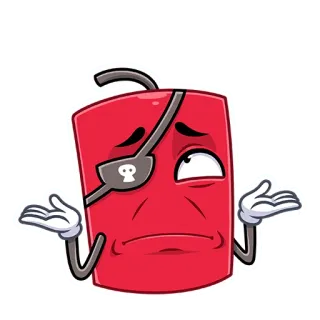 🤷‍♂️ cf357cc7 스티커, 만화, 소화기, 해적, 혼란, 어깨 으쓱 telegram sticker