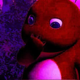 🌟 ea1acd61 dinosaurus, imut, kartun, mainan, hewan, ungu, merah, seni digital telegram sticker