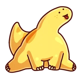 😛 5378b77e dinosaurus, kartun, hewan, lucu, karakter, stiker telegram sticker