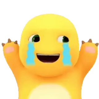 😊 4eabfa6c Cartoon, weinen, traurig, gelb, Animation whatsapp sticker