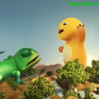 🦖 2fc763e6 RONG XANH TV การ์ตูน, แอนิเมชัน, จิ้งจก, สัตว์เลื้อยคลาน telegram sticker