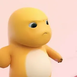 🌟 107da9e1 wütend, Cartoon, gelb, Figur, Ausdruck, süß telegram sticker