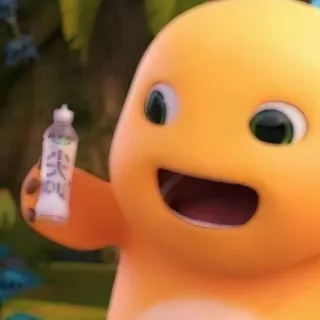 🌟 305e27c8 尘我DOU Cartoon, Gelb, Dinosaurier telegram sticker