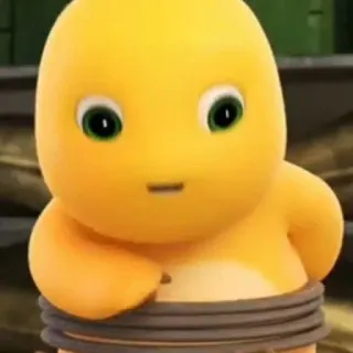 🌟 4dc8116b Cartoon, Figur, Niedlich, Gelb, Animation telegram sticker