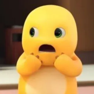 🌟 608f818d dinosaurier, cartoon, animiert, niedlich, gelb telegram sticker