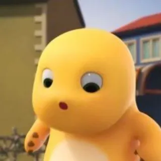 🌟 a383603c Cartoon, Dinosaurier, Gelb, Niedlich telegram sticker