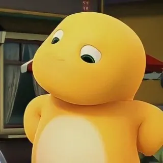 🌟 a4e95f89 Cartoon, Figur, Gelb, Süß telegram sticker