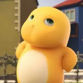 🌟 cd9d7c17 Cartoon, Niedlich, Dinosaurier, Gelb, Figur telegram sticker