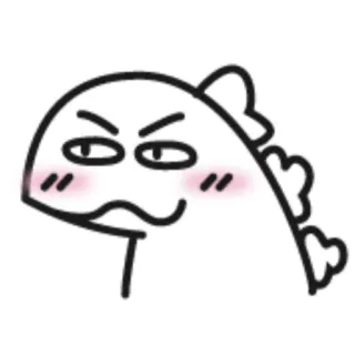🦖 dbc6d449 恐龙, 卡通, 生气, 可爱, 贴纸, 动物, 爬行动物 telegram sticker