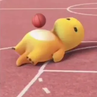 🧬 14deb82f dinosaure, mignon, jaune, dessin animé, balle, animal whatsapp sticker