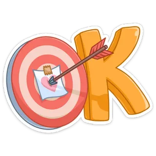 👌 8c15fa8e OK target, panah, ok, target, sukses, persetujuan, akurasi telegram sticker
