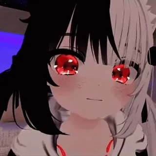 😌 746c45ca อนิเมะ, อวตาร, น่ารัก, มังงะ, ตาสีแดง telegram sticker