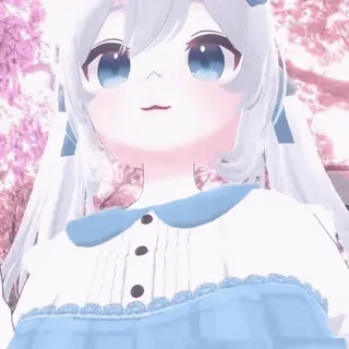 🥹 7f9105b3 สาวอนิเมะ, ชุดสีฟ้า, คาวาอิ, น่ารัก, ผมขาว telegram sticker
