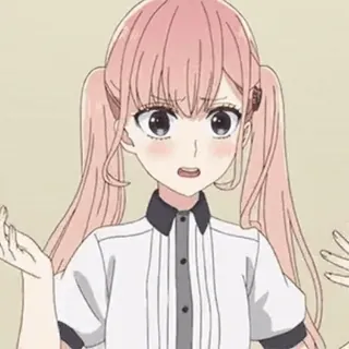 💅 8096f447 อนิเมะ, ผู้หญิง, น่ารัก, ผมแกละ, ชุดนักเรียน, ภาพประกอบ telegram sticker